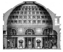 Разрез купола римского Пантеона